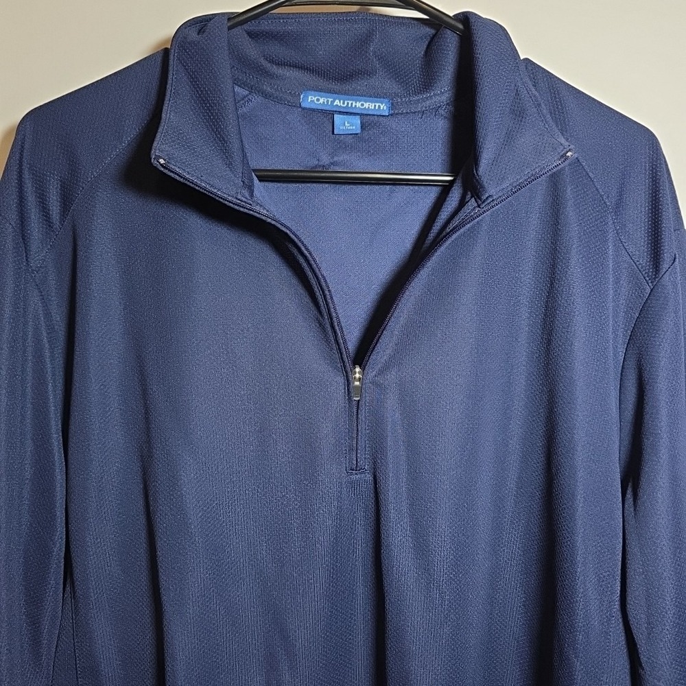 PORT AUTHORITY MENS LONG SLEEVE 1/4‎ ZIP ACTIVE LAYER SHIRT LIGHTWEIGHT L